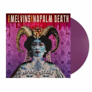 NAPALM DEATH - Savage Imperial Death March & The MELVINS(Orchide Vinyl)+booklet